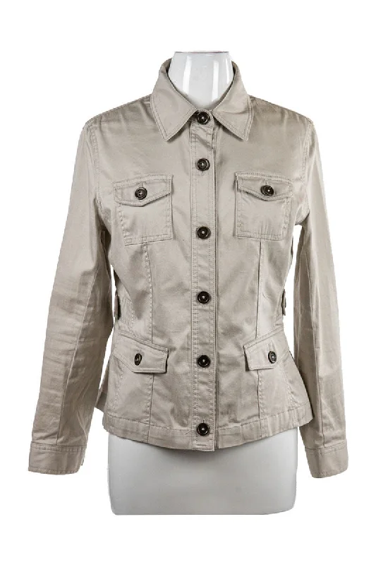 Jones New York Jacket Welt Pockets Slit Pockets Flap Pockets