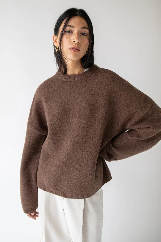 CREWNECK SWEATER Terry Terry Cloth Terry Knit
