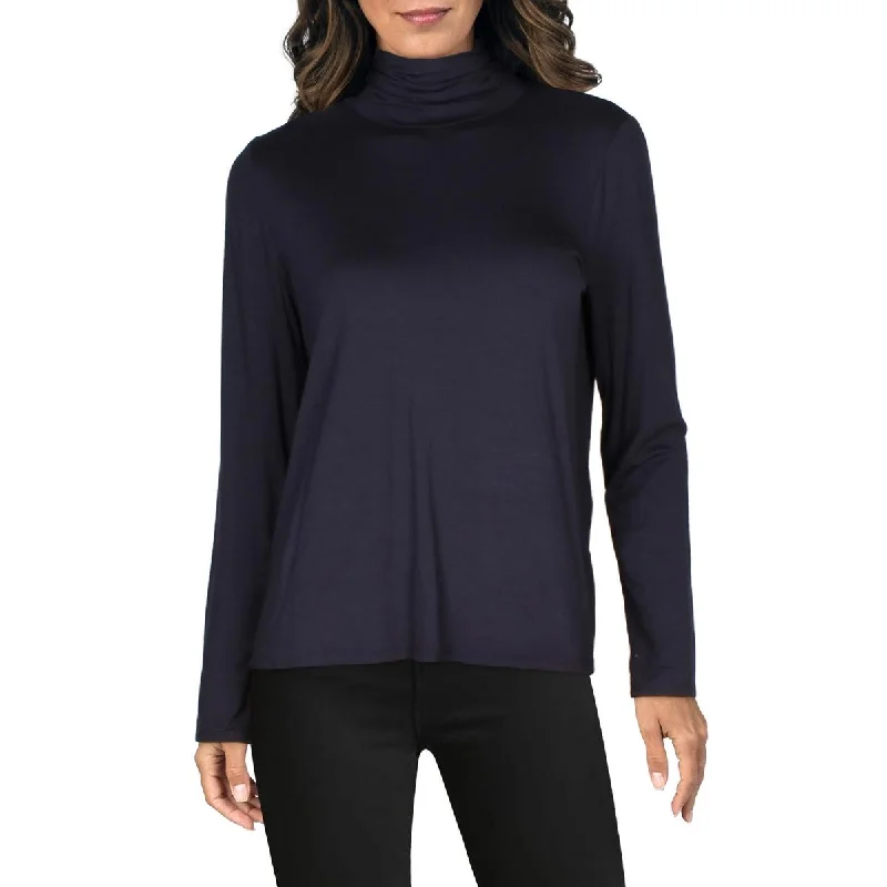 Womens Turtleneck Top Pullover Top Mock Neck Pullover