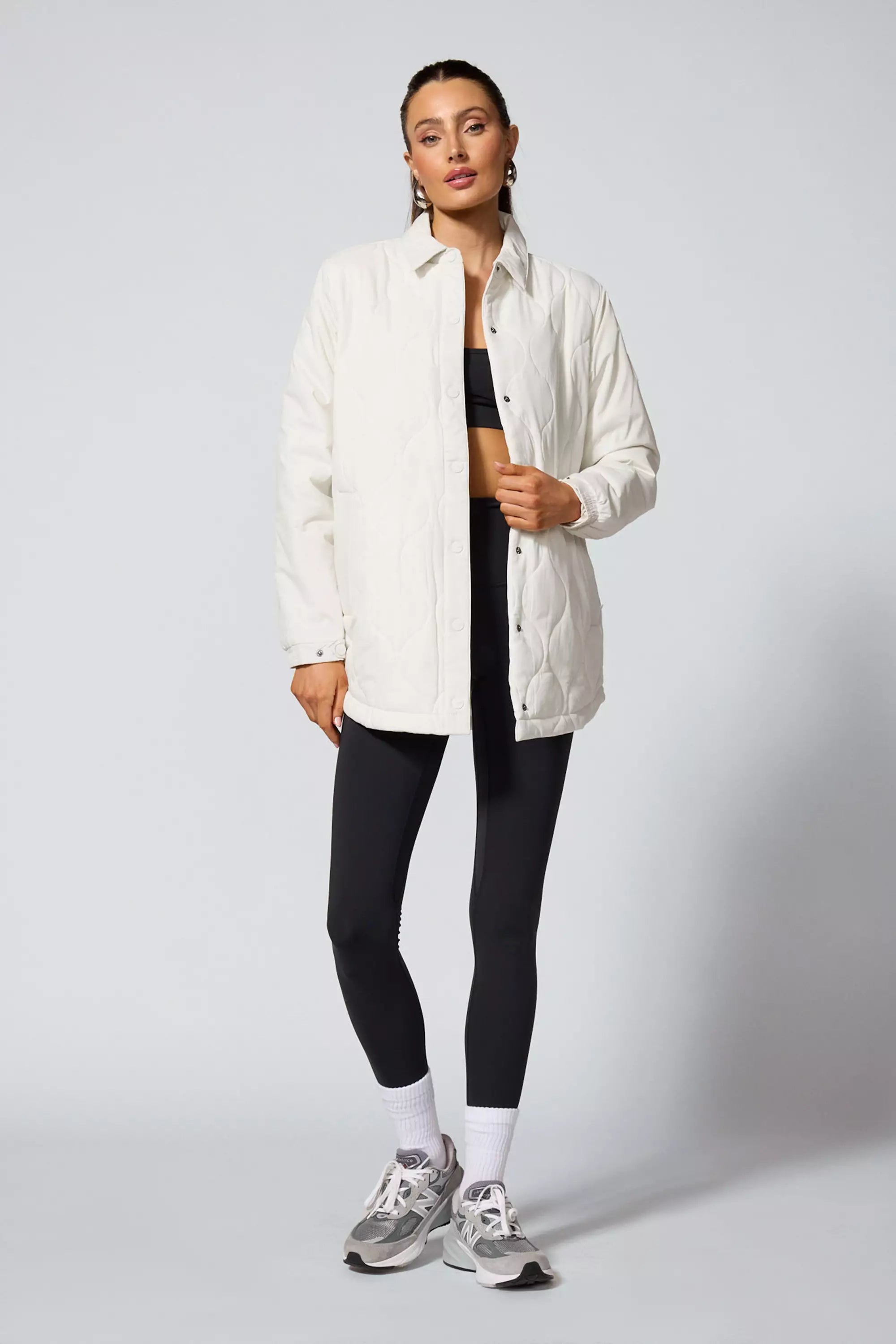Fascinate Shirt Jacket - Pristine Wool Jacket Cashmere Jacket Tweed Jacket