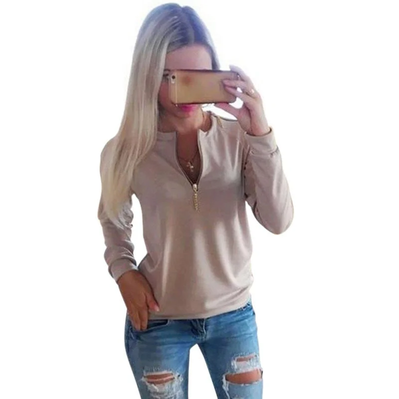 Casual Ladies V-Neck Long Sleeve Hoodies Women Jumper Pullover Tops Outwear Clothing Ruffle Sleeve Feminine