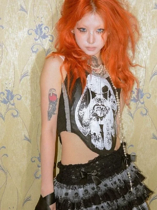 Tank Slim Spice Lace Top【s0000004845】 cropped tank top