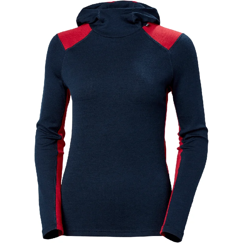 Helly Hansen W Lifa Merino Midweight Hoodie Hoodie with Hem Lace Feminine Delicate