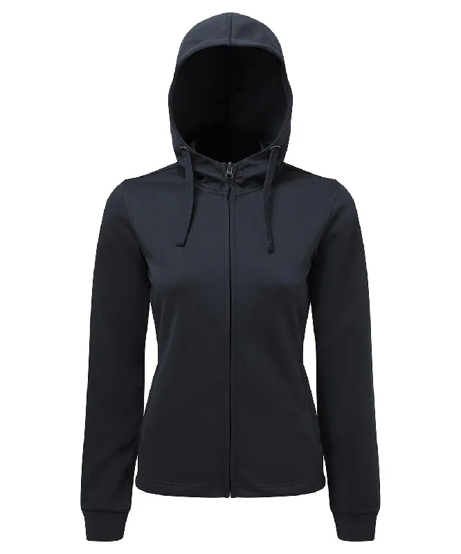 French Navy - Women's TriDri® Spun Dyed hoodie Hoodie with High-Low Hem Asymmetrical Trendy