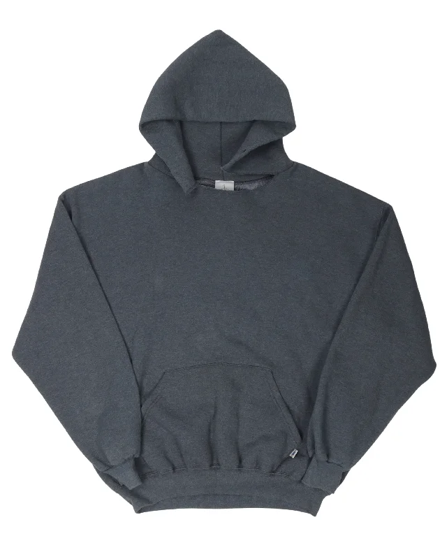 Russell Grey Hoodie Hoodie with Drop Shoulder Relaxed Streetwear