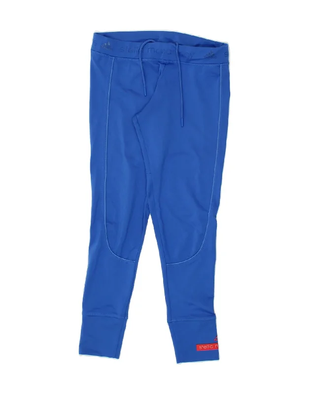 ADIDAS Womens Stella McCartney Tracksuit Trousers Joggers UK 8 Small Blue Trousers versatile functional