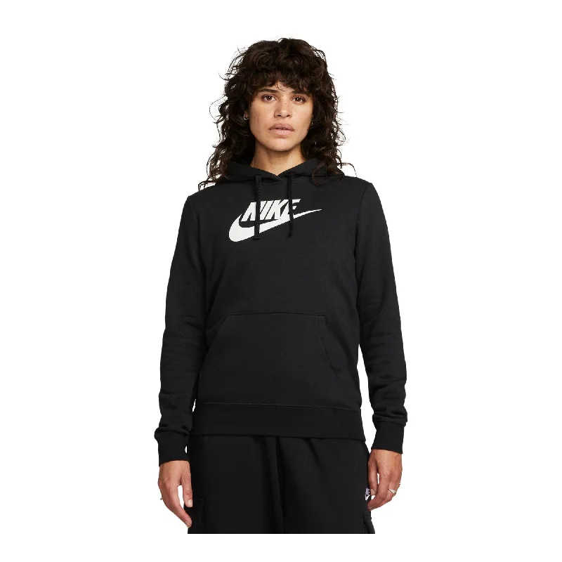 Nike Sportswear Club Fleece Women's Logo Pullover Hoodie Hoodie with Hem Contrast Bold Stylish