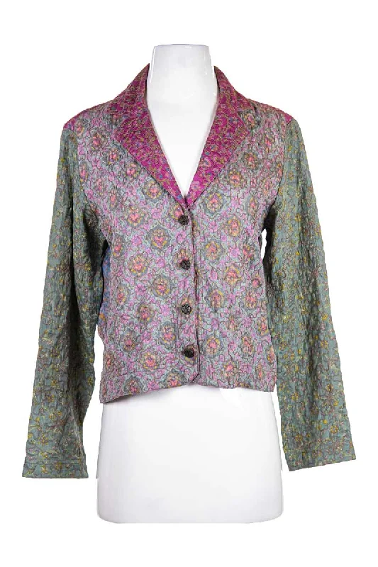 Chico's Jacket A-Line Jacket Boat Neck Shawl Collar