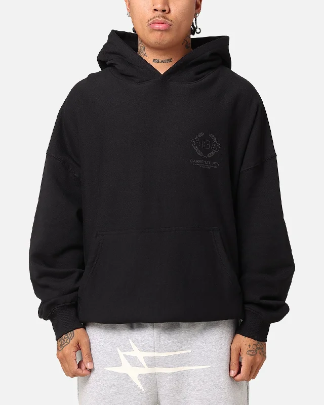 Carre Players Hoodie Black Hoodie with Emblem Brand Identity