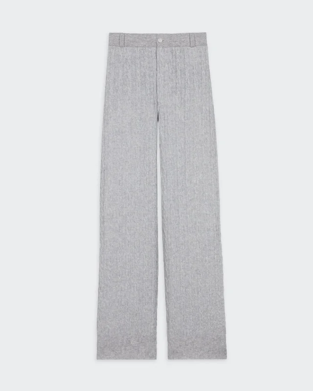 Cable Trouser - Stone Trousers Seasonal Trendy