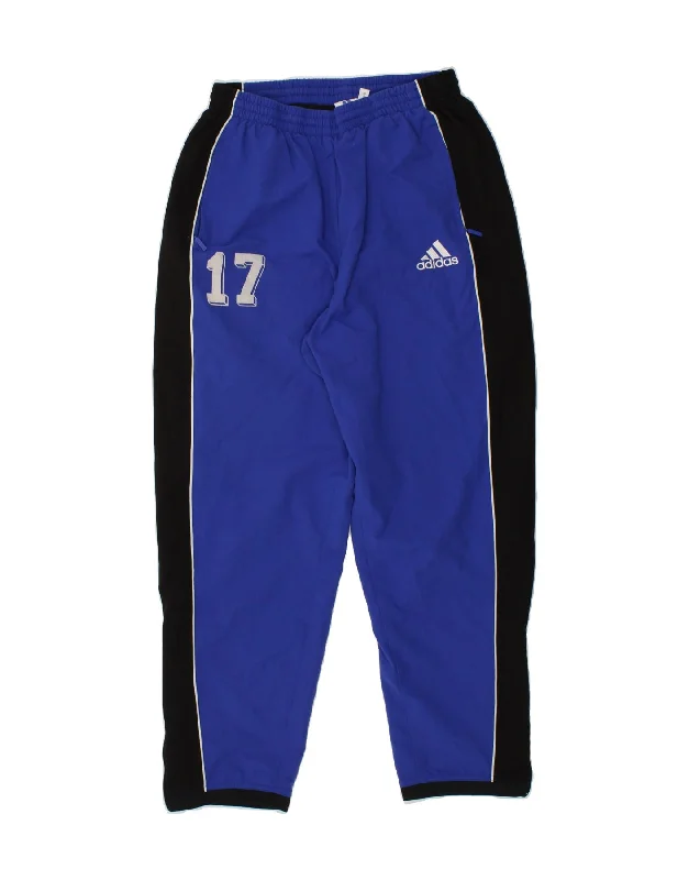ADIDAS Womens Graphic Tracksuit Trousers Joggers UK 16 Large  Blue Trousers Business Professional