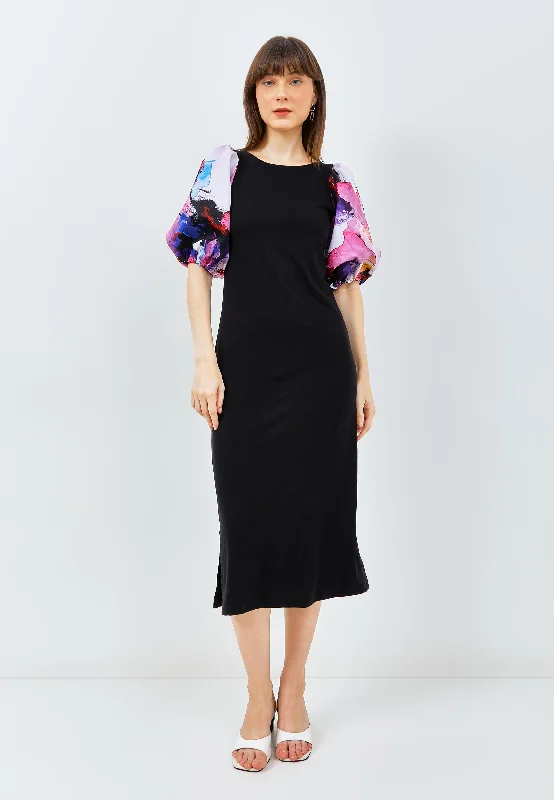RIPPLE Puff Sleeve Dress