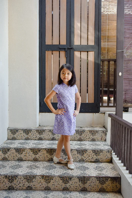 STARS Lilac Sleeve Girl Dress