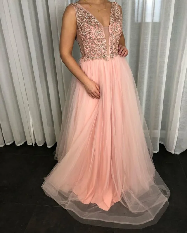 V-Neck Prom dresses long, Long evening dress,prom dresses   cg13945