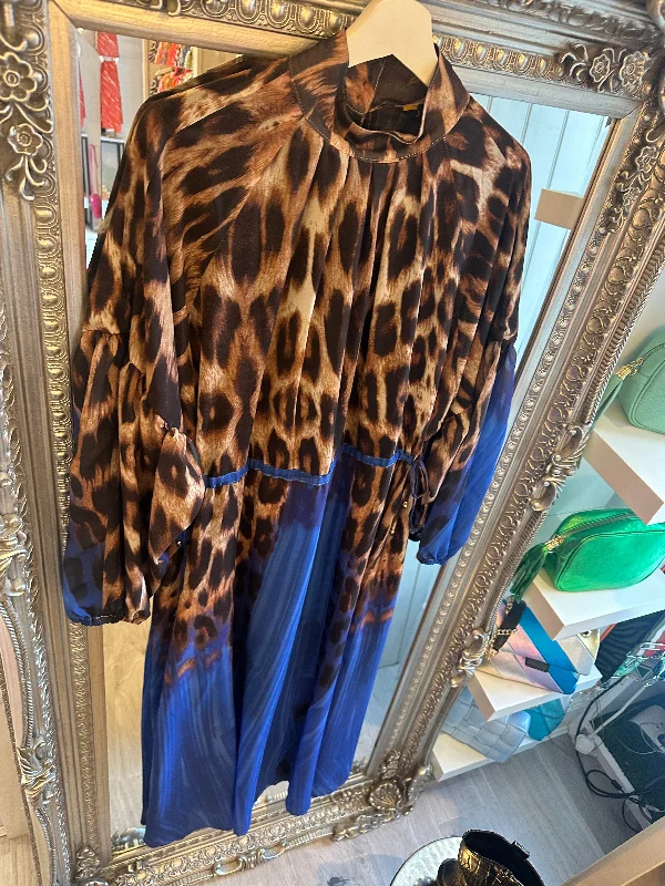 Jayley Leopard tie side dress
