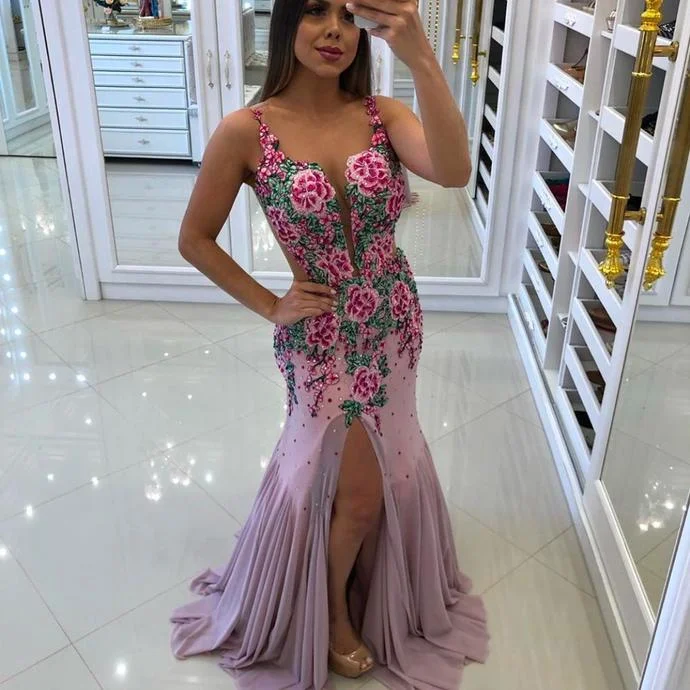 embroidery prom dresses 2020 sweetheart neckline side slit beading sequins evening dresses flowers mermaid party formal dresses cg13808 embroidery prom dresses 2020 sweetheart neckline side slit beading sequins evening dresses flowers mermaid party formal dresses cg13808
