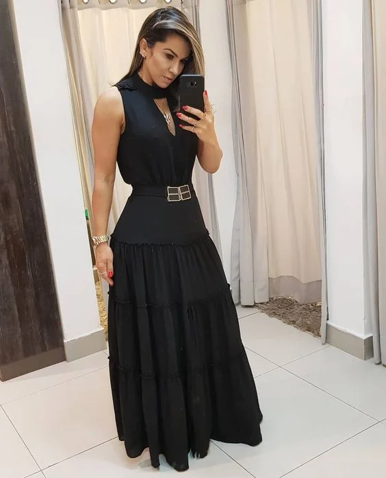 Black long new arrive Prom Dresses    cg13842