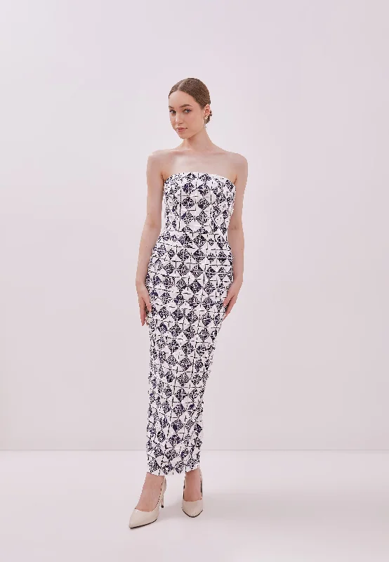 ORIGAMI Strapless Dress