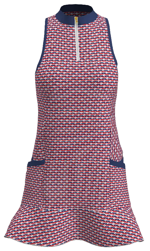 AB Sport Boats Print Flounce Golf Dress