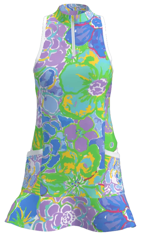 AB SPORT Women's Floral Print Golf Dress GD003-CAYG2L