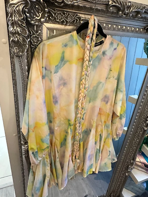 Tye dye rope tie swing dress/top