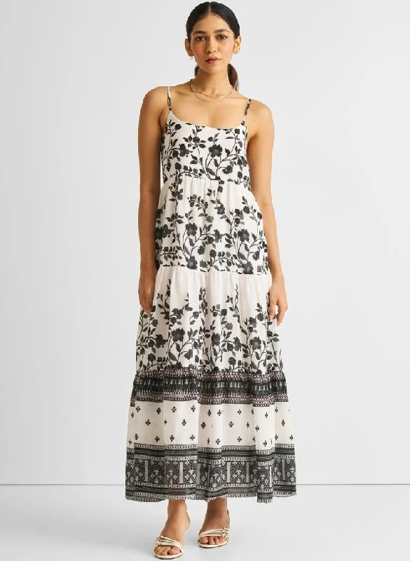 Strappy Tiered Dress