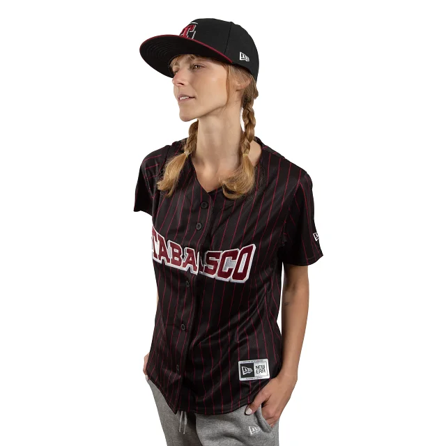 Jersey Alternativo Olmecas de Tabasco LMB para Mujer Mustard Yellow Jersey Tee