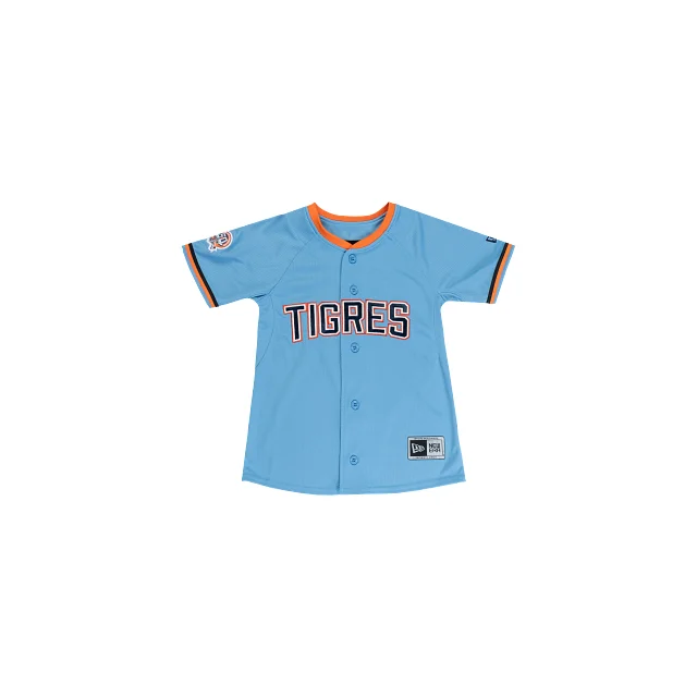 Jersey Alternativo Tigres de Quintana Roo LMB para Niña o Niño Designer Jersey Tee