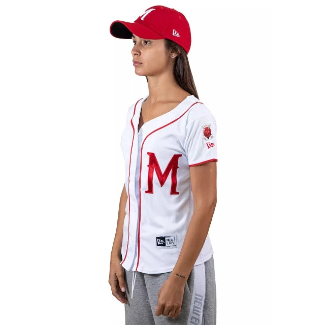 Jersey de Diablos Rojos del México Retro M para Mujer Animal Print Jersey Tee
