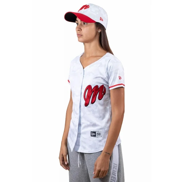Jersey para Mujer Diablos Rojos del México LMB Colección 2020 Turtle Neck Jersey Shirt