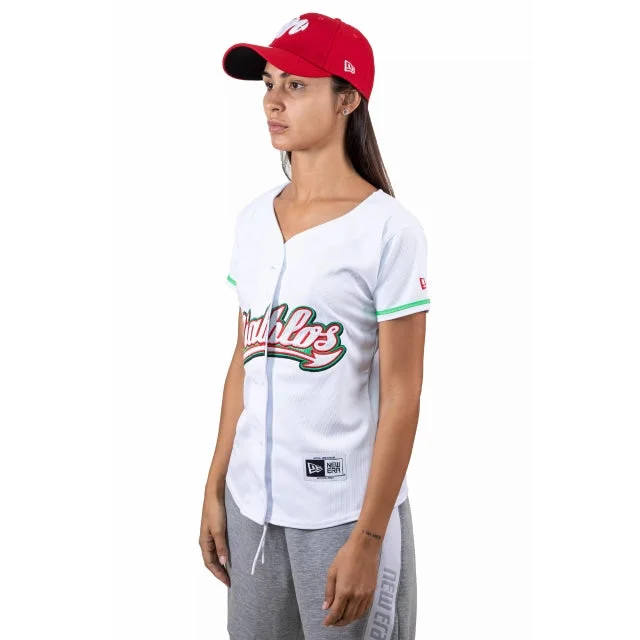 Jersey para Mujer Diablos Rojos del México LMB Colección 2020 Solid Color Jersey Shirt