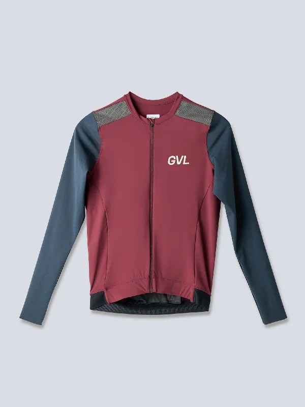 JERSEY MODERN CLASSIC LS MERLOT Cotton Jersey Tee