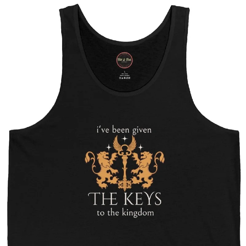 Keys to the Kingdom Unisex Jersey Tank V Neck Jersey Blouse