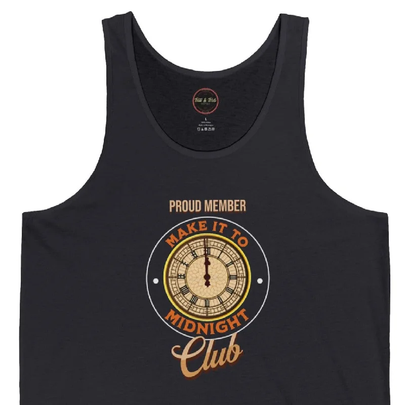 Make it to Midnight Club Unisex Jersey Tank High Neck Jersey Shirt