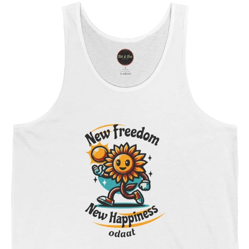 New Freedom New Happiness Unisex Jersey Tank Off Shoulder Jersey Top