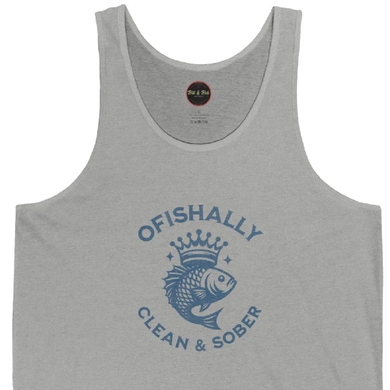 Ofishally Sober Unisex Jersey Tank Silver Jersey Tee