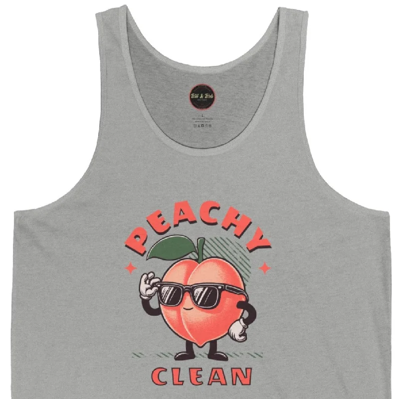 Peachy Clean Unisex Jersey Tank Pink Jersey Tee
