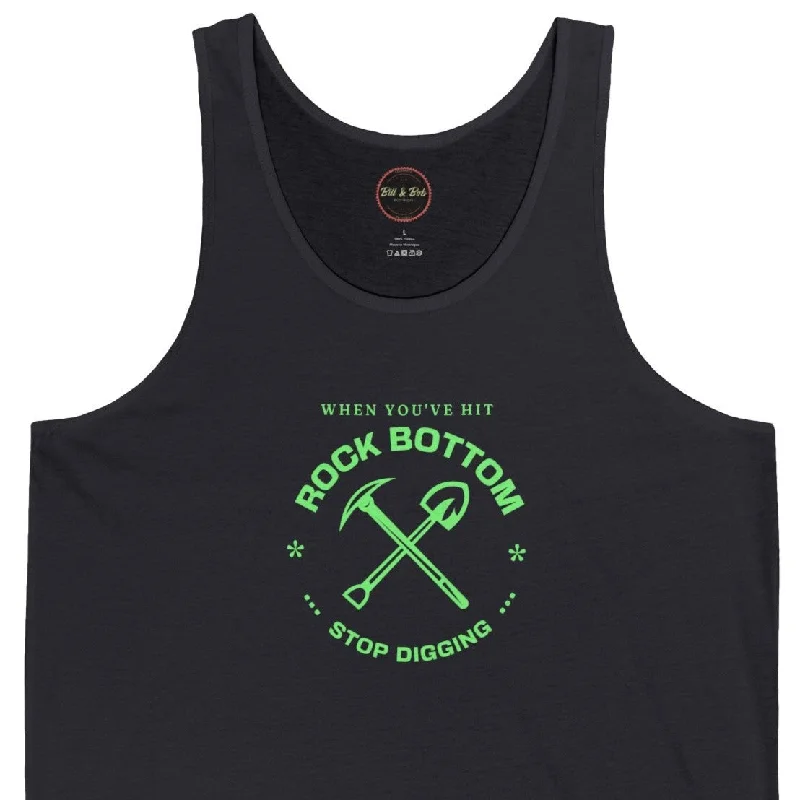 Stop Digging Unisex Jersey Tank Ash Gray Jersey Tee