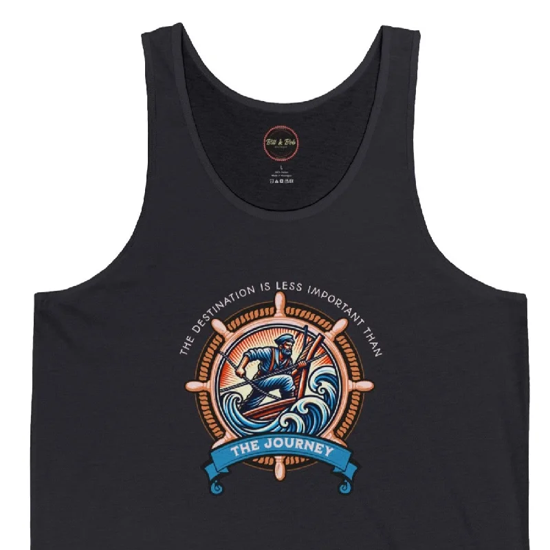 The Journey Unisex Jersey Tank Sky Blue Jersey Tee