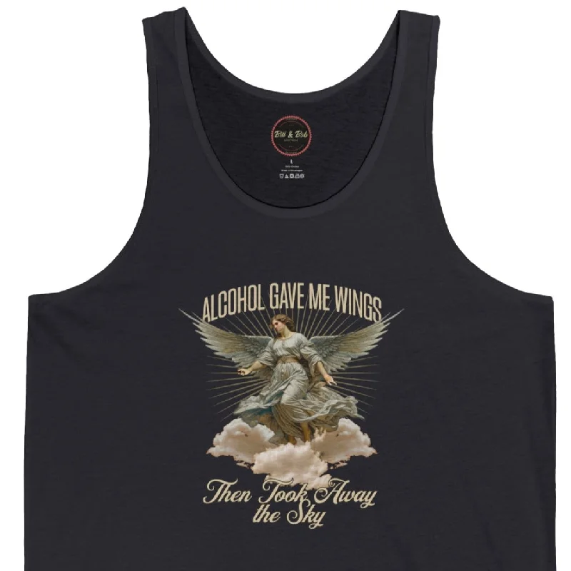 Alcohol Gave Me Wings Unisex Jersey Tank Comfortable Jersey Tee