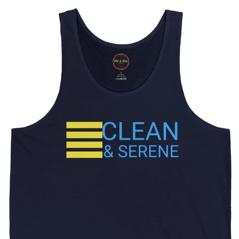 Clean & Serene Unisex Jersey Tank Limited Edition Jersey Tee