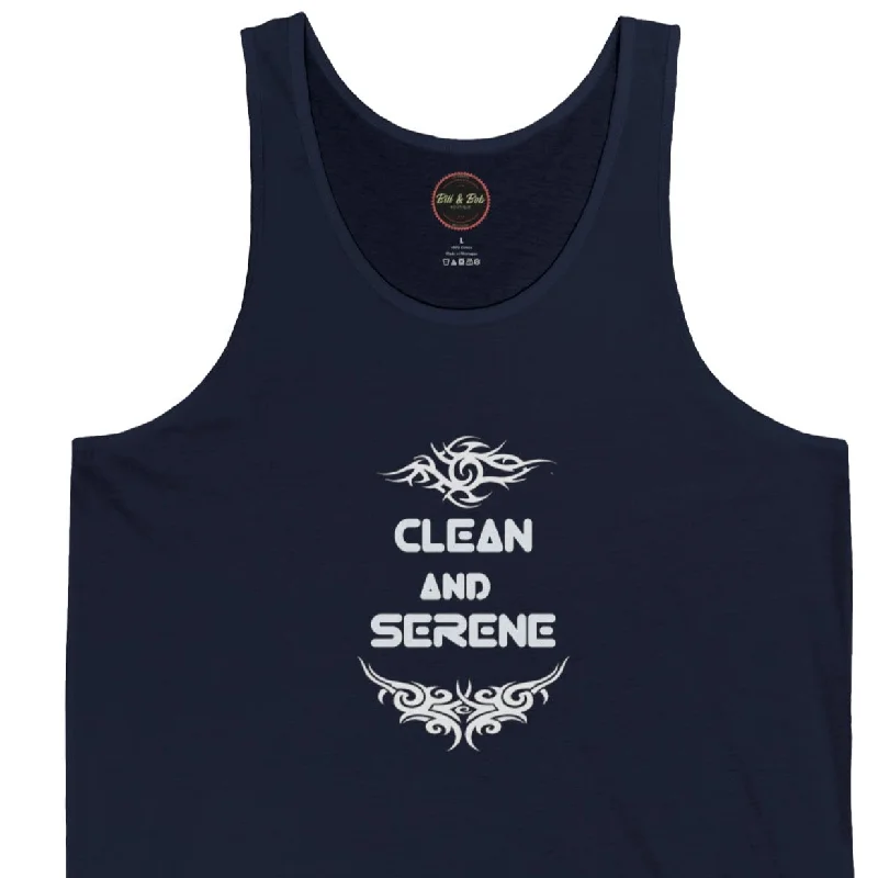 Clean & Serene Unisex Jersey Tank Designer Jersey Tee
