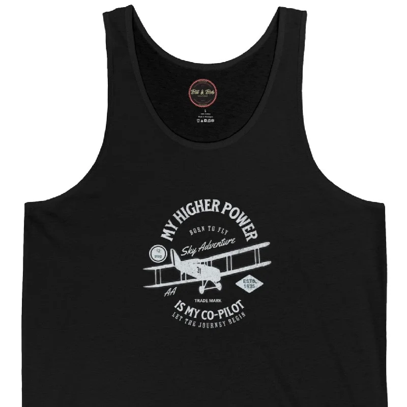 Co-Pilot Unisex Jersey Tank Sustainable Jersey Tee