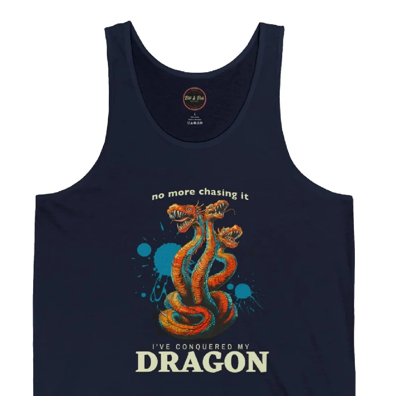 Dragon Slayer Unisex Jersey Tank Mustard Yellow Jersey Tee