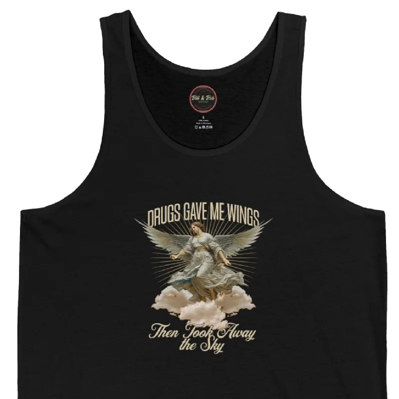 Drugs Gave Me Wings Unisex Jersey Tank Stylish Jersey Top
