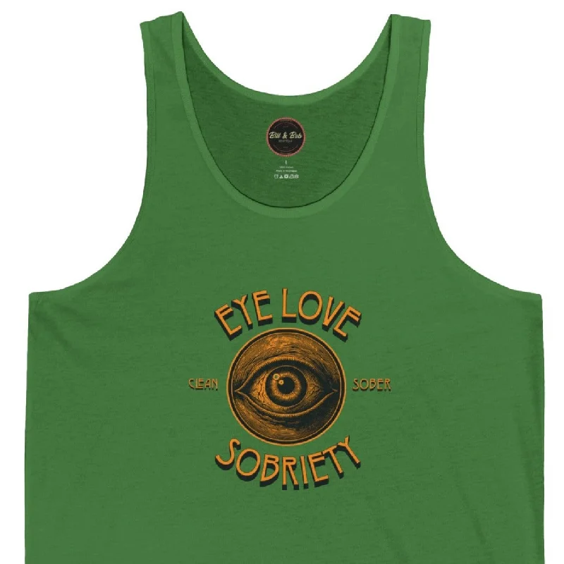 Eye Love Sobriety Unisex Jersey Tank Daily Wear Jersey Tee