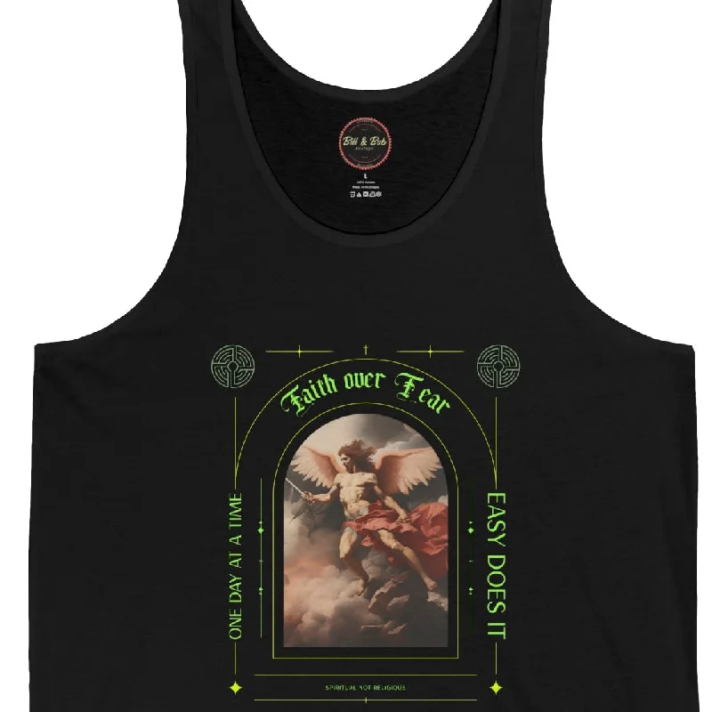 Faith over Fear Unisex Jersey Tank Glamorous Jersey Tee