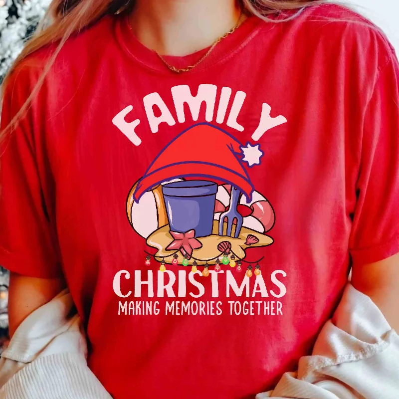 Family Christmas Tee Making Memories Unisex Jersey Short Sleeve Shirt Autumn Jersey Shirt