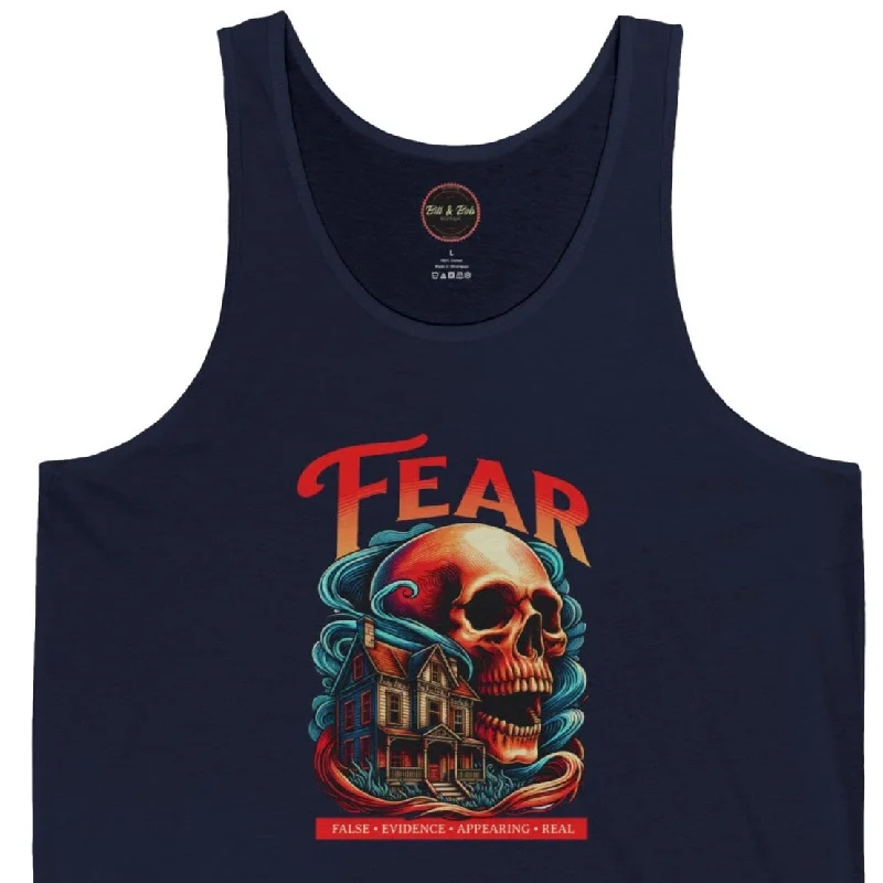 Fear Unisex Jersey Tank Retro Jersey Tee