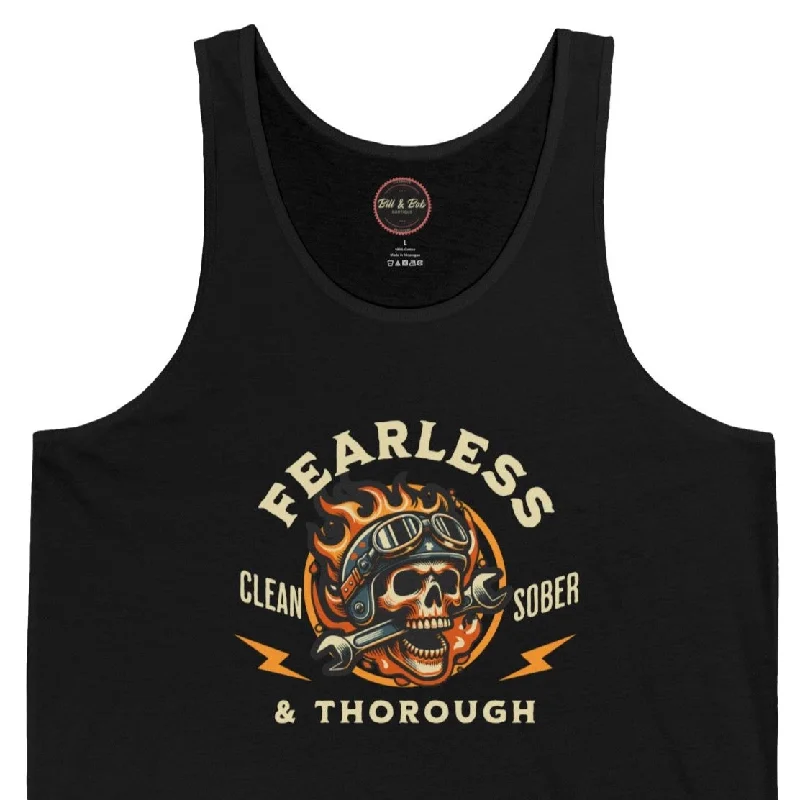 Fearless and Thorough Unisex Jersey Tank Sophisticated Jersey Tee